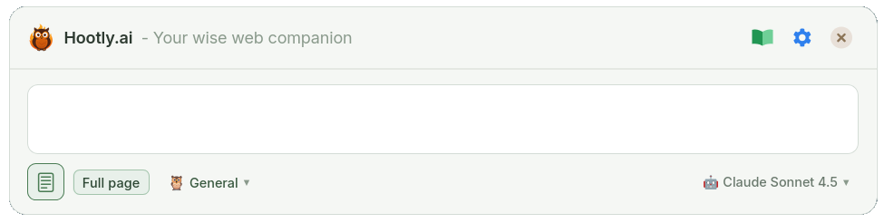 Hootly.ai browser extension in action